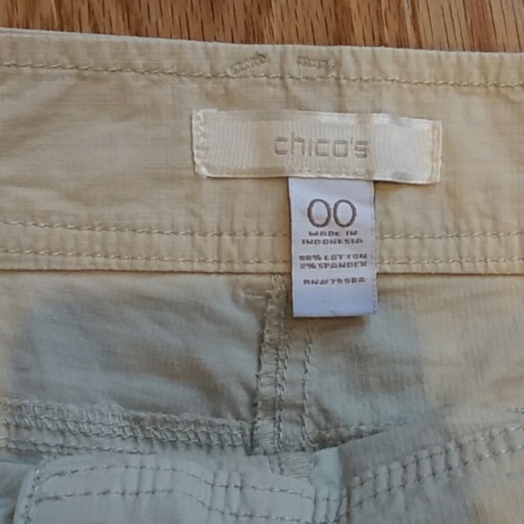 Chico's size 00, XS capris tan - Picture 3 of 7